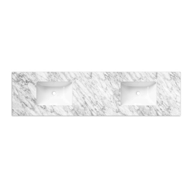 Otti Laguna Mk II Wall Hung Vanity in Woodland Oak with Undermount Basin 1800mm Double Bowl LGM1800NSTUD-NCA-UB | The Blue Space