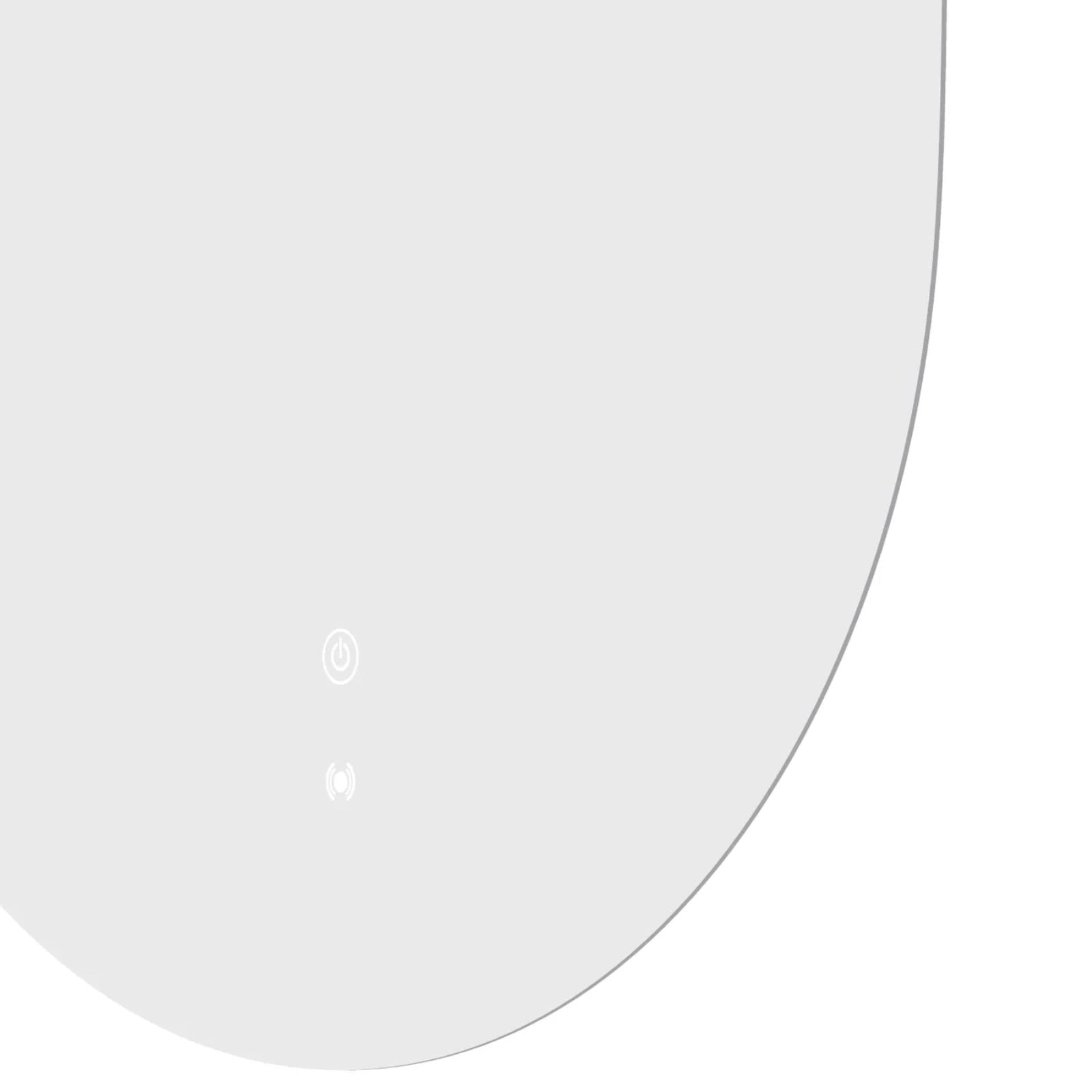Otti LED Noosa 1500mm x 750mm Frameless Tuffi Mirror Button Zoom LED-OV1575 | The Blue Space