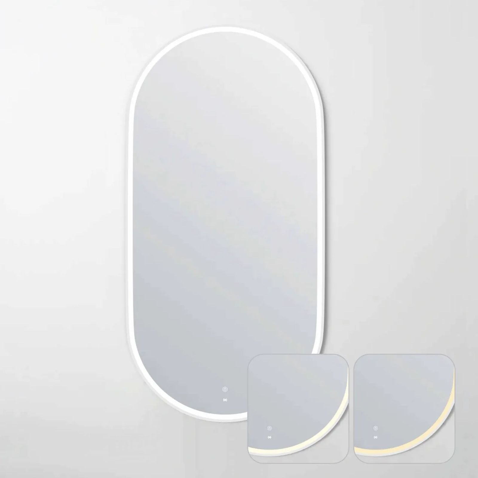 Colour TemperatureOtti LED Noosa 1500mm x 750mm Metal Frame Mirror - White LED-OVM1575W - The Blue Space