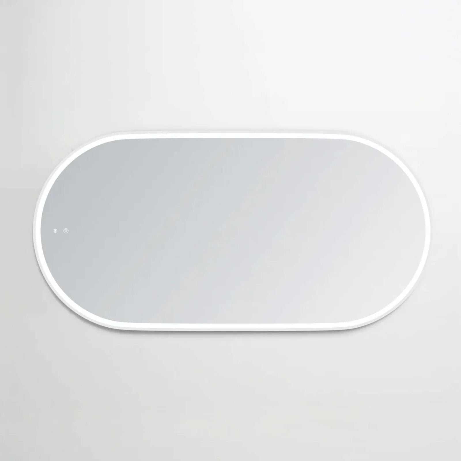 Landscape Otti LED Noosa 1500mm x 750mm Metal Frame Mirror - White LED-OVM1575W - The Blue Space