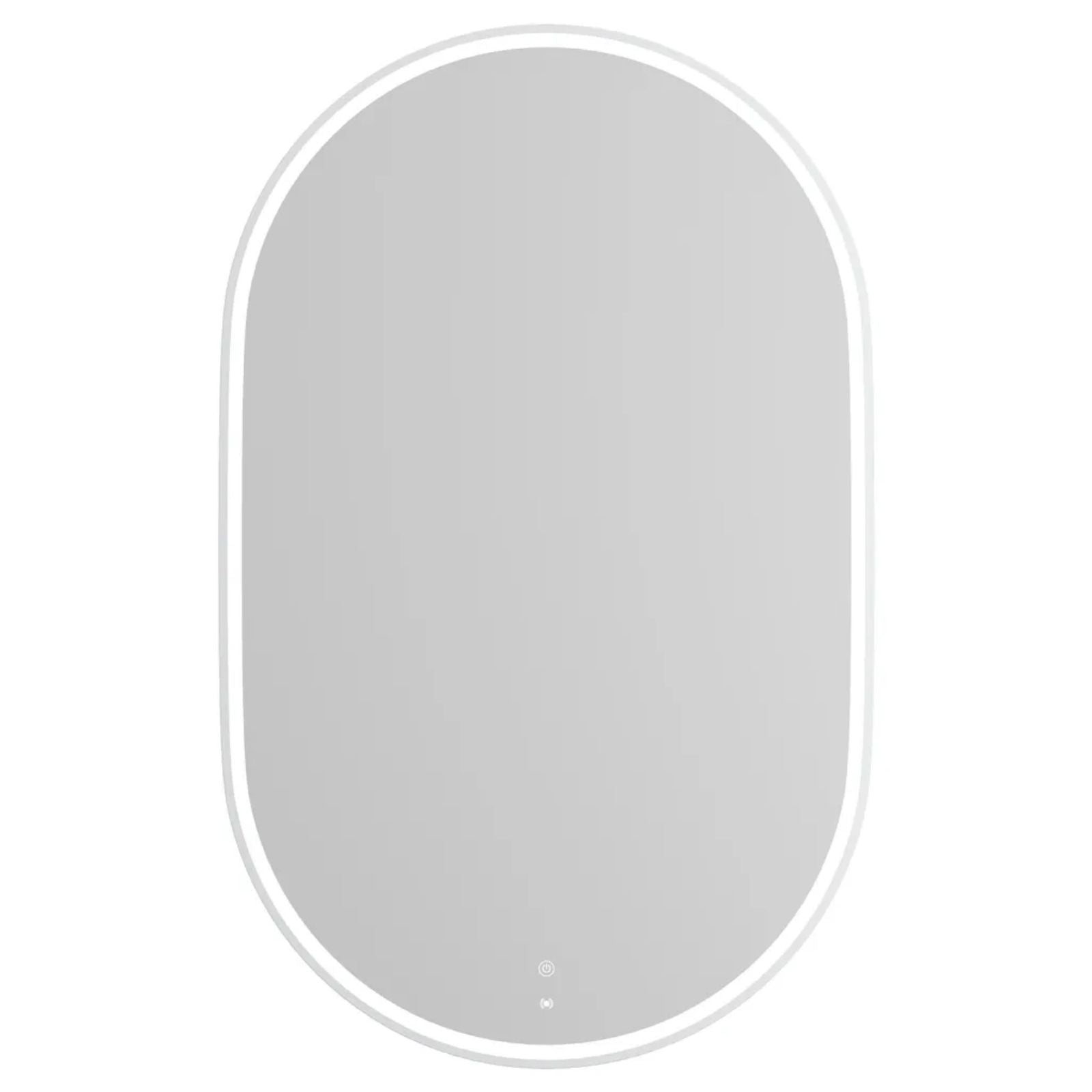 Otti LED Noosa 900mm x 600mm Metal Frame Mirror - White LED-OVM9060W - The Blue Space