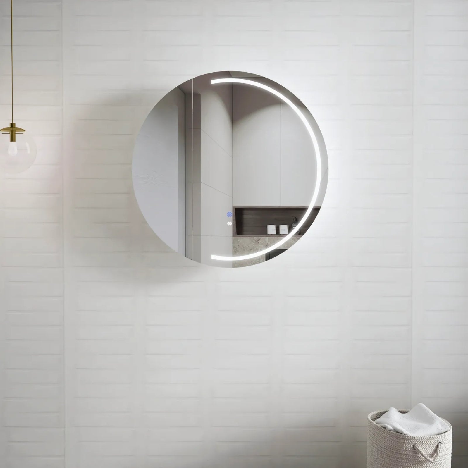 Lifestyle Otti London 800mm LED Shaving Cabinet Premium Edition - White LED-RSV800-VP - The Blue Space