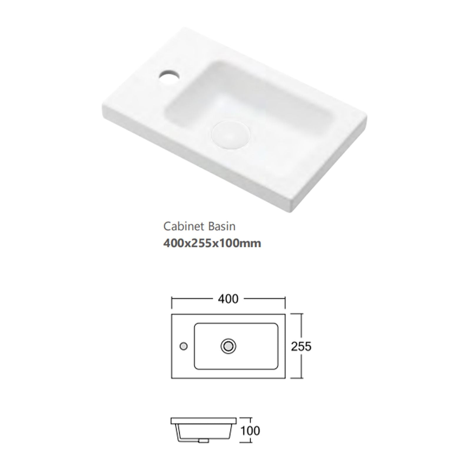 Top Otti Mini Ensuite Wall Hung Vanity 400mm Sable Walnut Fluted Vanity with Basin SP400SW - The Blue Space