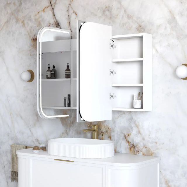 Otti Newport 1200 LED Shaving Cabinet Matte White