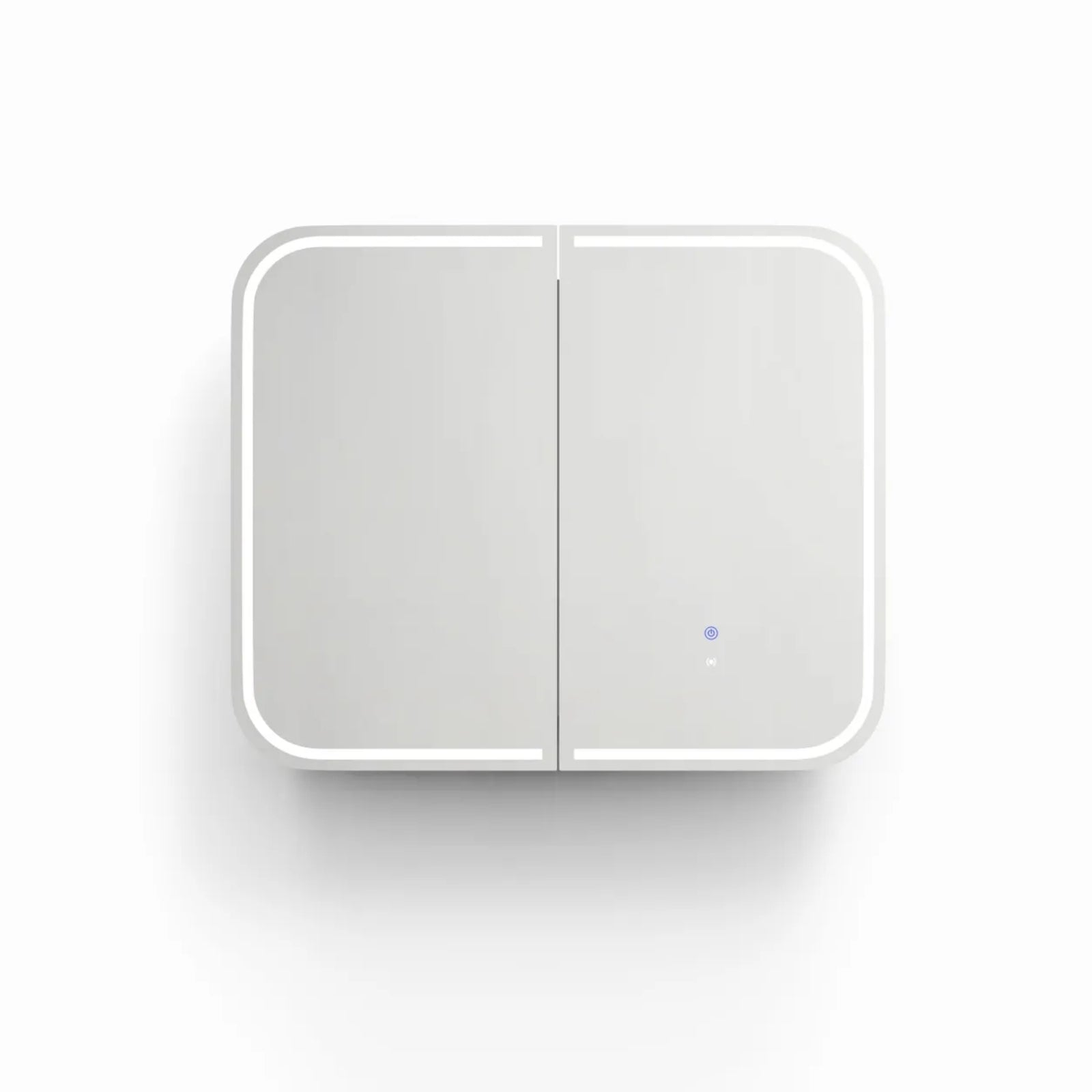 Front Otti Newport LED Shaving Cabinet Premium Edition - Black LED-SSQ9075B-VP - The Blue Space