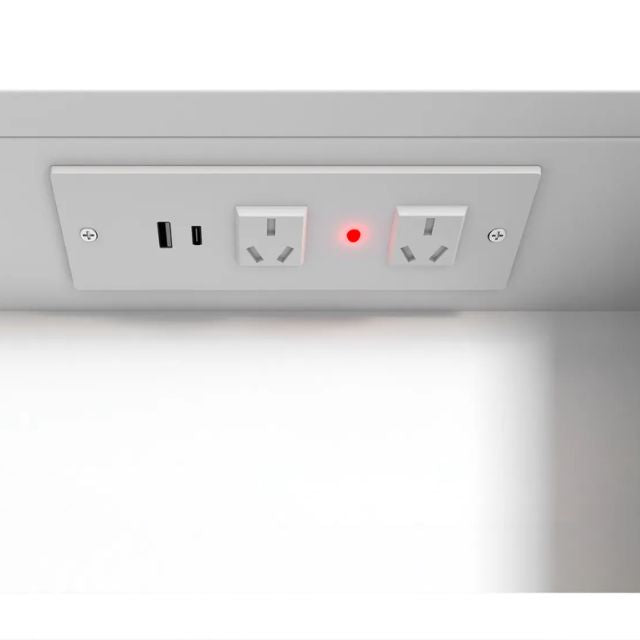 Otti Newport Soft Square LED Shaving Cabinet White Include White Powerpoint LED-SSQ9045-VP | The Blue Space