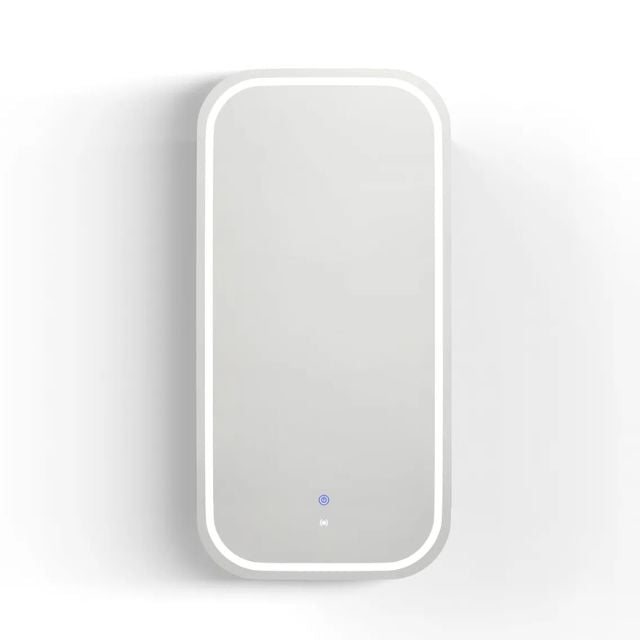 Otti Newport Soft Square LED Shaving Cabinet White with 6000K Colour Temperature LED-SSQ9045-VP | The Blue Space