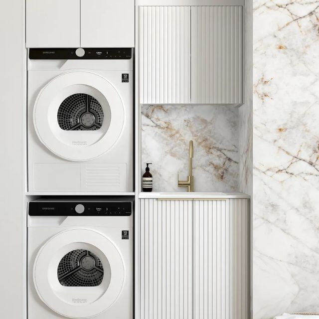 Otti Noosa 1305mm Laundry Set C - White | The Blue Space