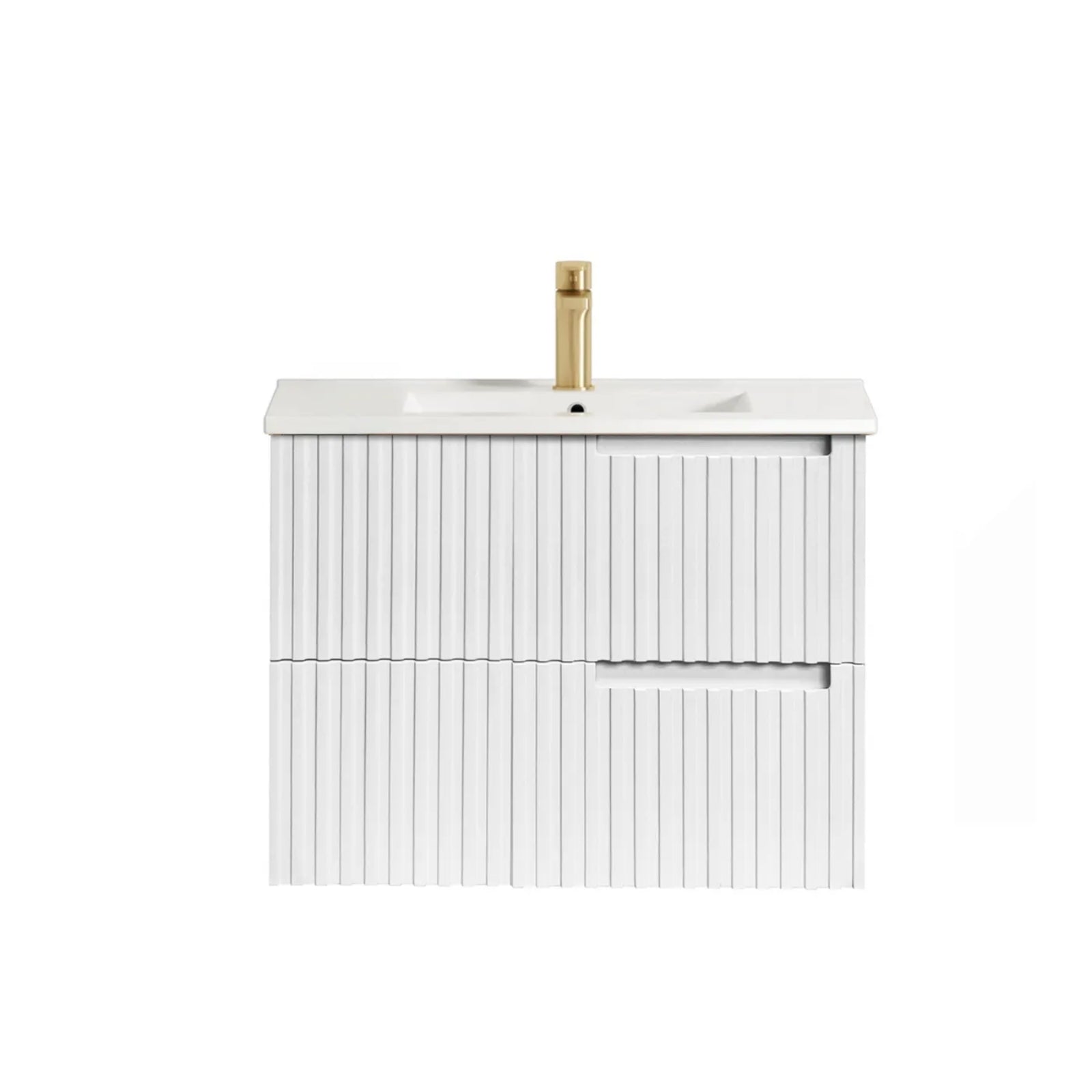 Otti Noosa Wave Board Wall Hung Vanity with Slimline Ceramic Top NS750WCT-KIT - The Blue Space