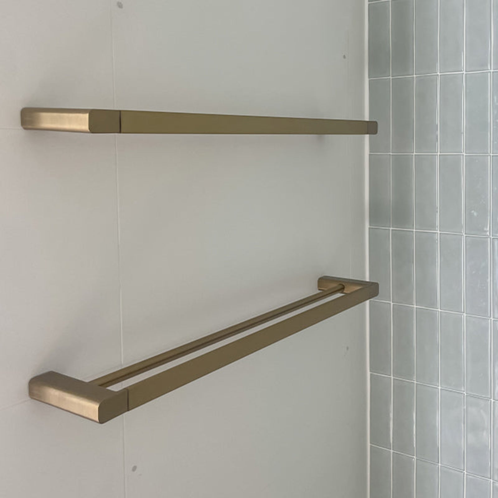 Lifestyle Pale Green Dianna Hand Made Subway Tile 75 x 150 x 9mm Spanish Ceramic - The Blue Space