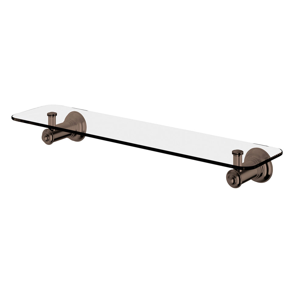 Phoenix Cromford Glass Shelf 450mm - Brushed Bronze