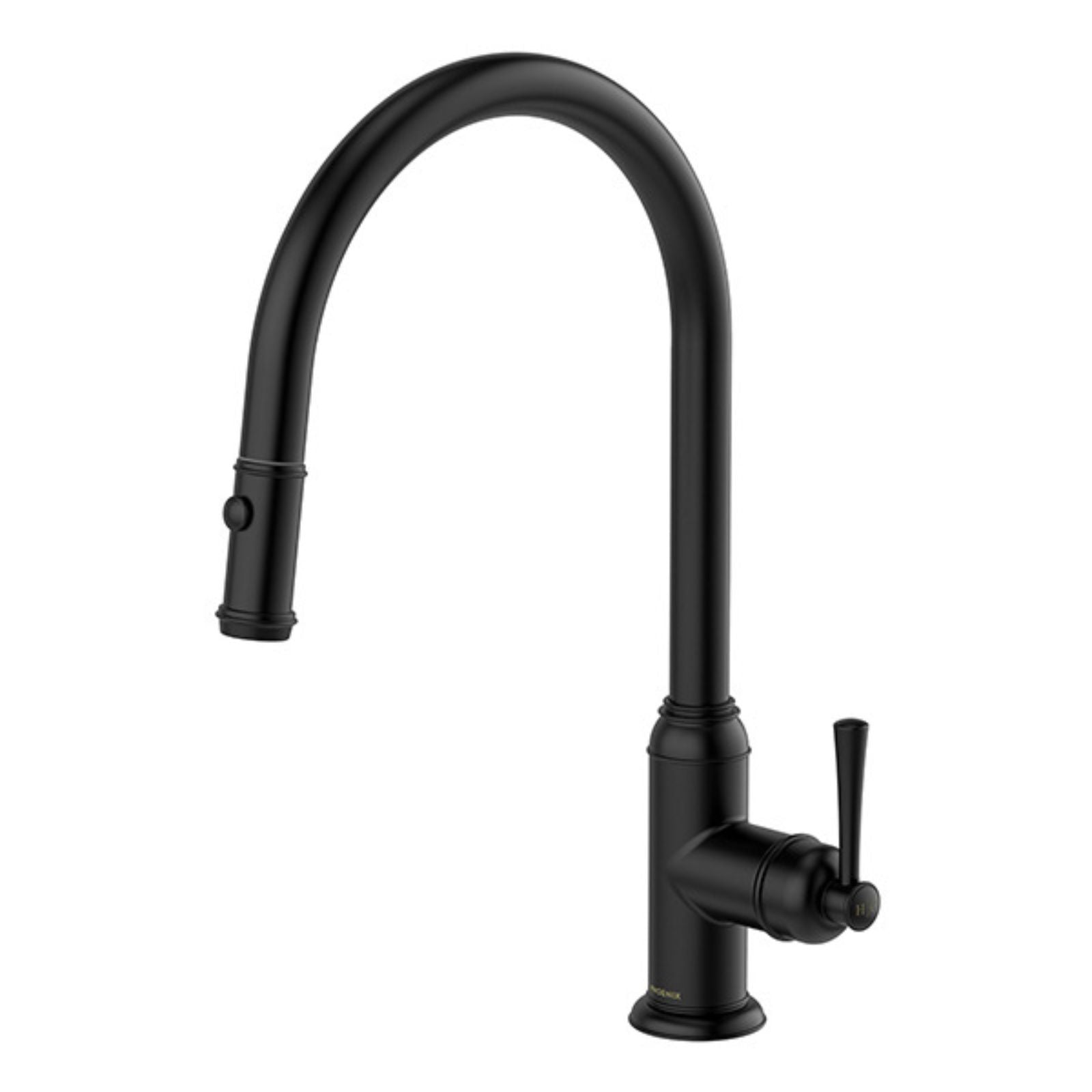Phoenix Cromford Pull Out Sink Mixer - Matte Black 134-7120-10-1 - The Blue Space