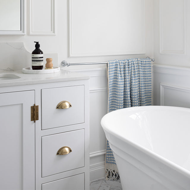 Lifestyle Phoenix Cromford Single Towel Rail 800mm Chrome - The Blue Space