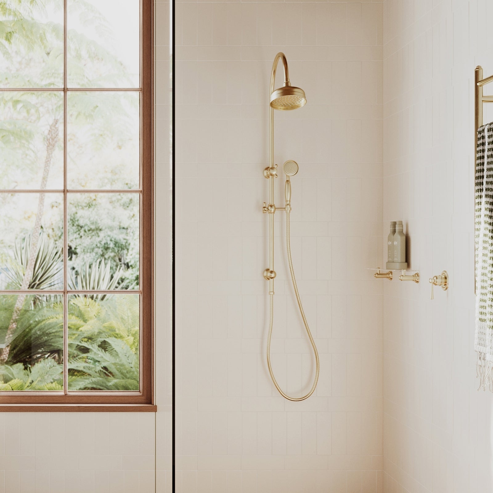 Lifestyle 5 Phoenix Cromford SwitchMix Shower / Wall Mixer Brushed Gold (Complete Kit) 134-2800-12-1-KIT - The Blue Space