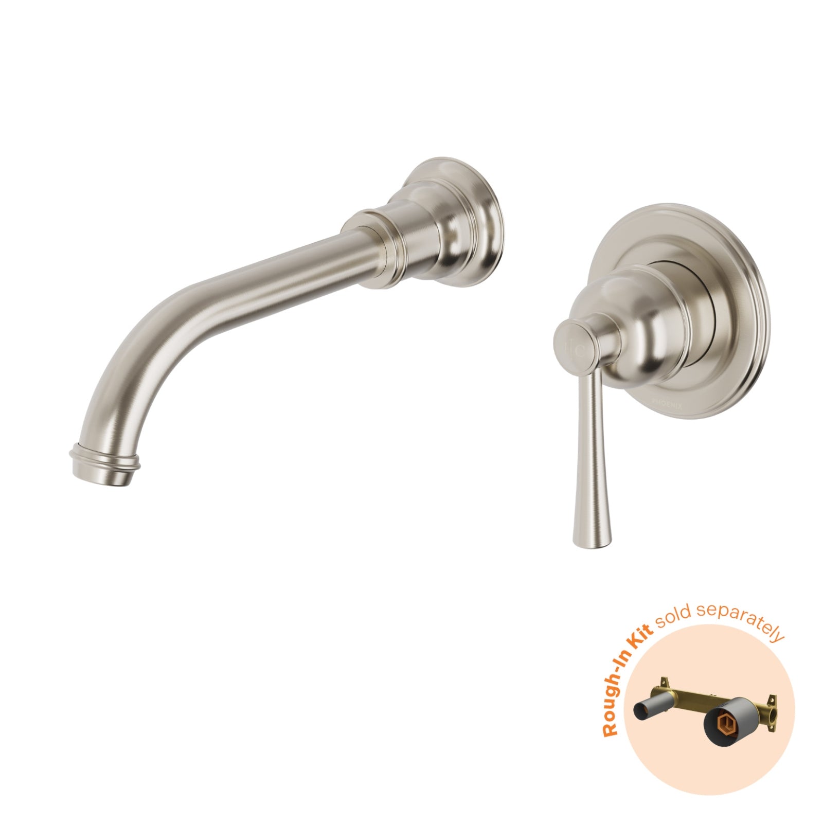 Phoenix Cromford SwitchMix Shower / Wall Mixer Brushed Nickel (Fit-Off Kit Only) 134-2812-40-1 - The Blue Space