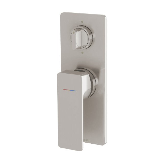 Phoenix Gloss MKII SwitchMix Shower / Bath Diverter Mixer Brushed Nickel - FULL KIT 135-2910-40 - The Blue Space