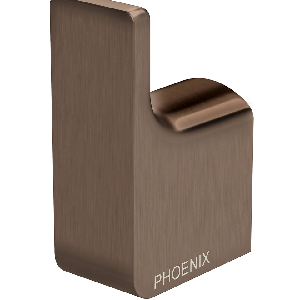 Phoenix Gloss Robe Hook - Brushed Bronze