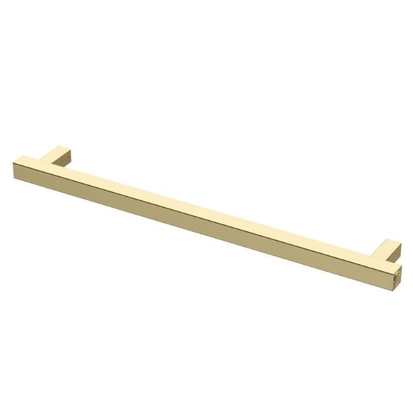Phoenix Heated Towel Rail Square 800mm - Brushed Gold - 651-8761-12 - Horizontal View