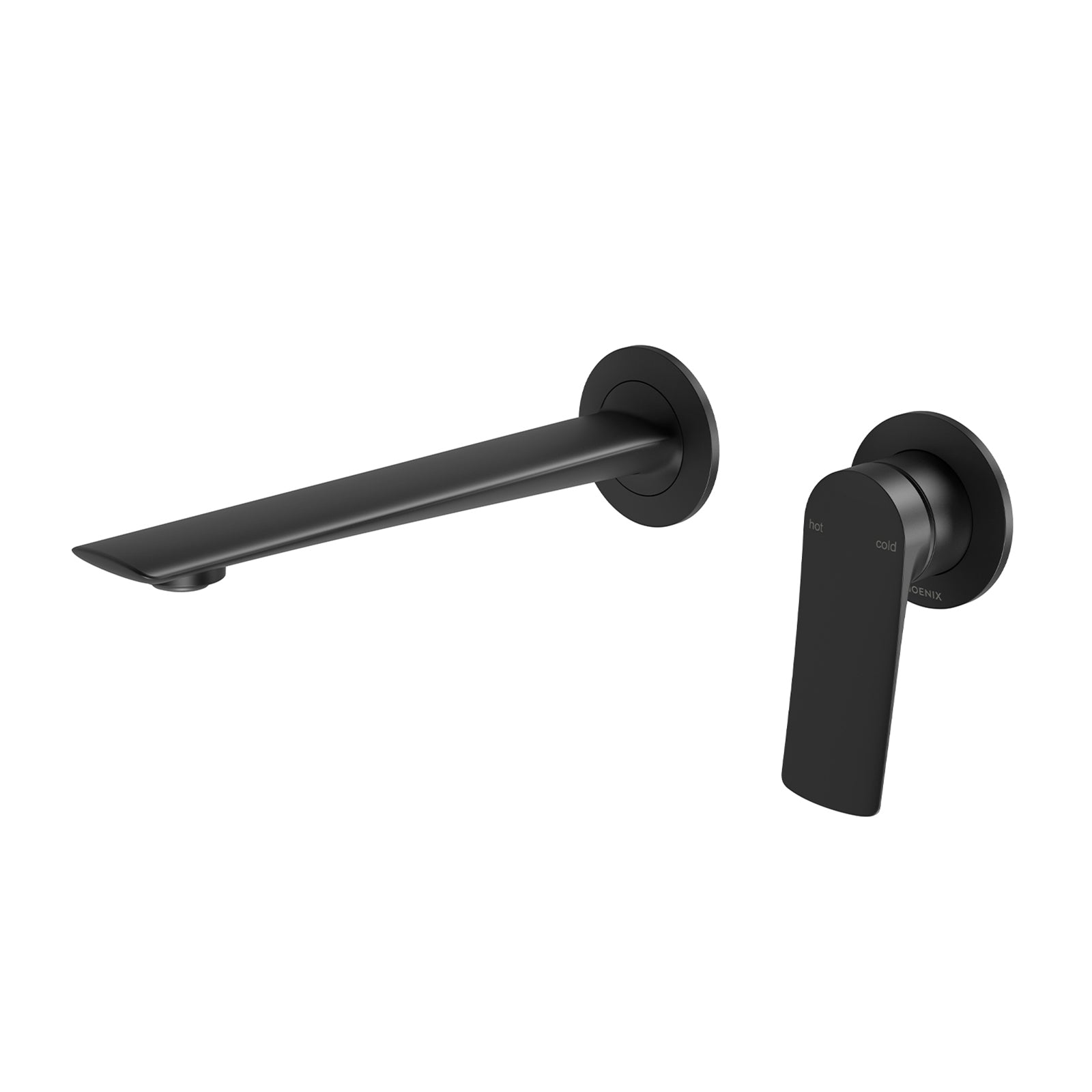 Phoenix Kusabi Switchmix Wall Basin Bath Mixer Set 200mm - Matte Black 138-2810-10-1 - The Blue Space