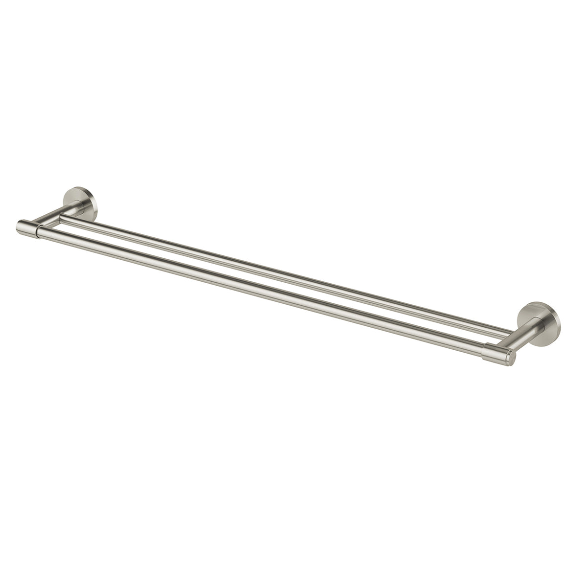 Phoenix Vivid MKII Double Towel Rail 800mm - Brushed Nickel 146-8130-40