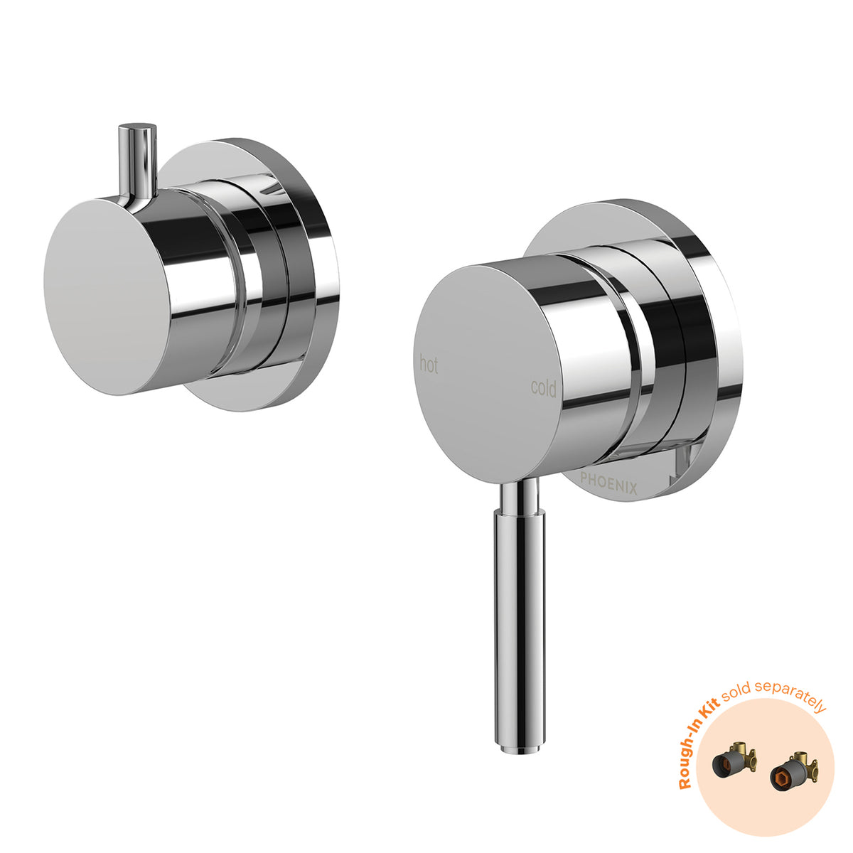 Phoenix Vivid MKII Switchmix Shower Bath Diverter Mixer Fit Off Kit - Chrome 146-2940-00-1 - The Blue Space