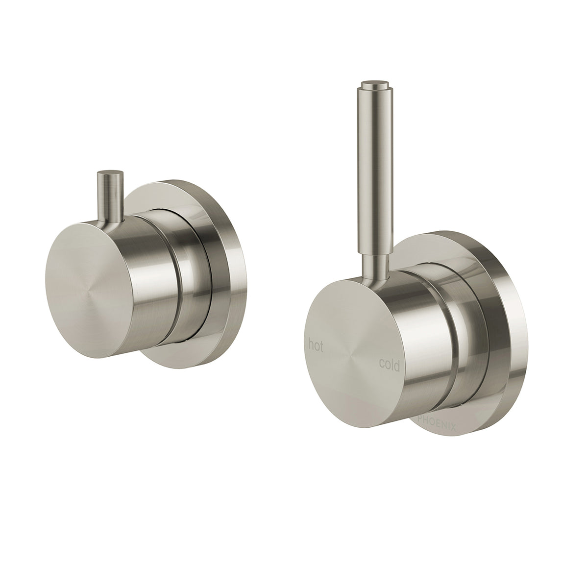 Phoenix Vivid MKII Switchmix Shower Bath Diverter Mixer Pin Up - Brushed Nickel 146-2912-40-1 - The Blue Space