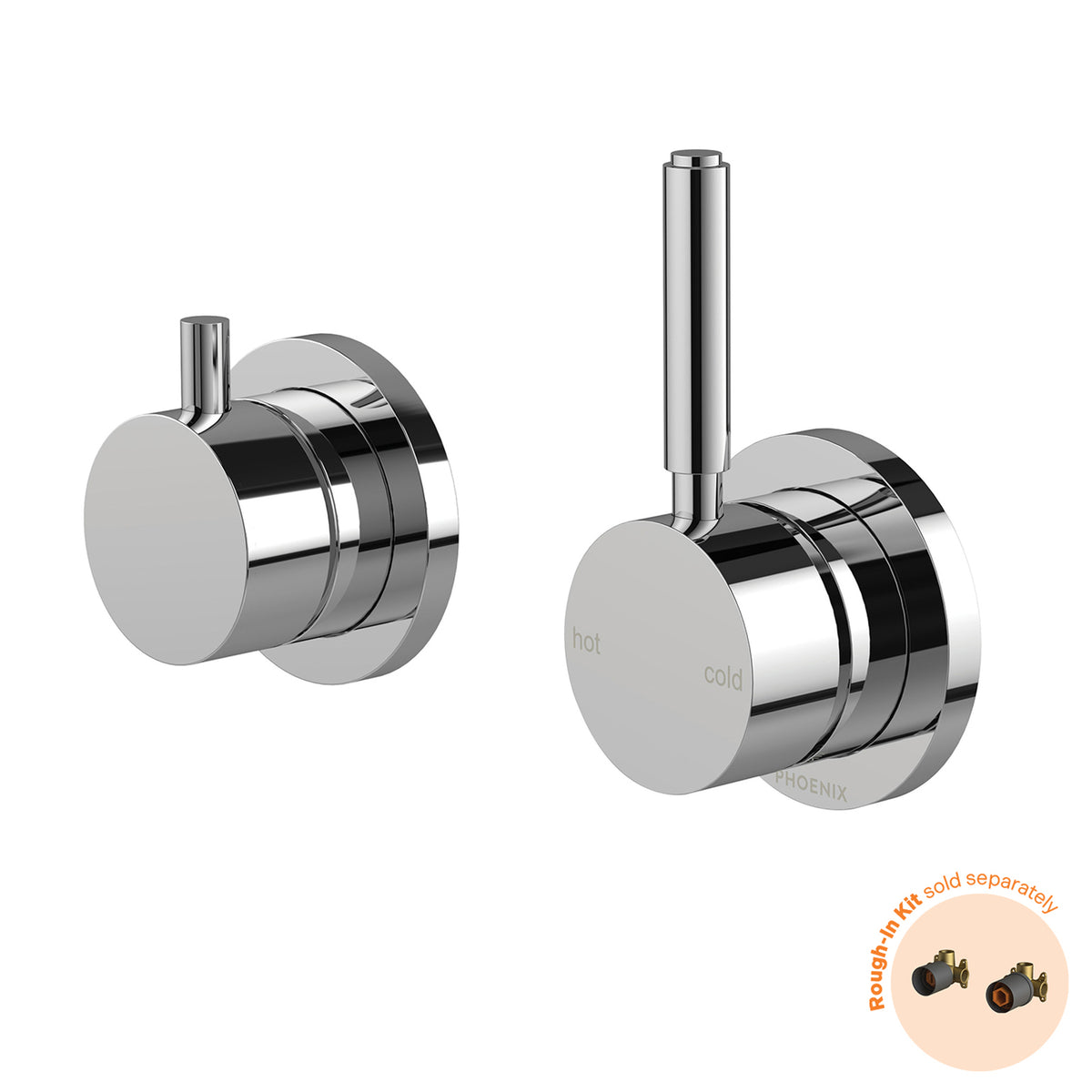 Phoenix Vivid MKII Switchmix Shower Bath Diverter Mixer Pin Up Fit Off Kit - Chrome 146-2942-00-1 - The Blue Space