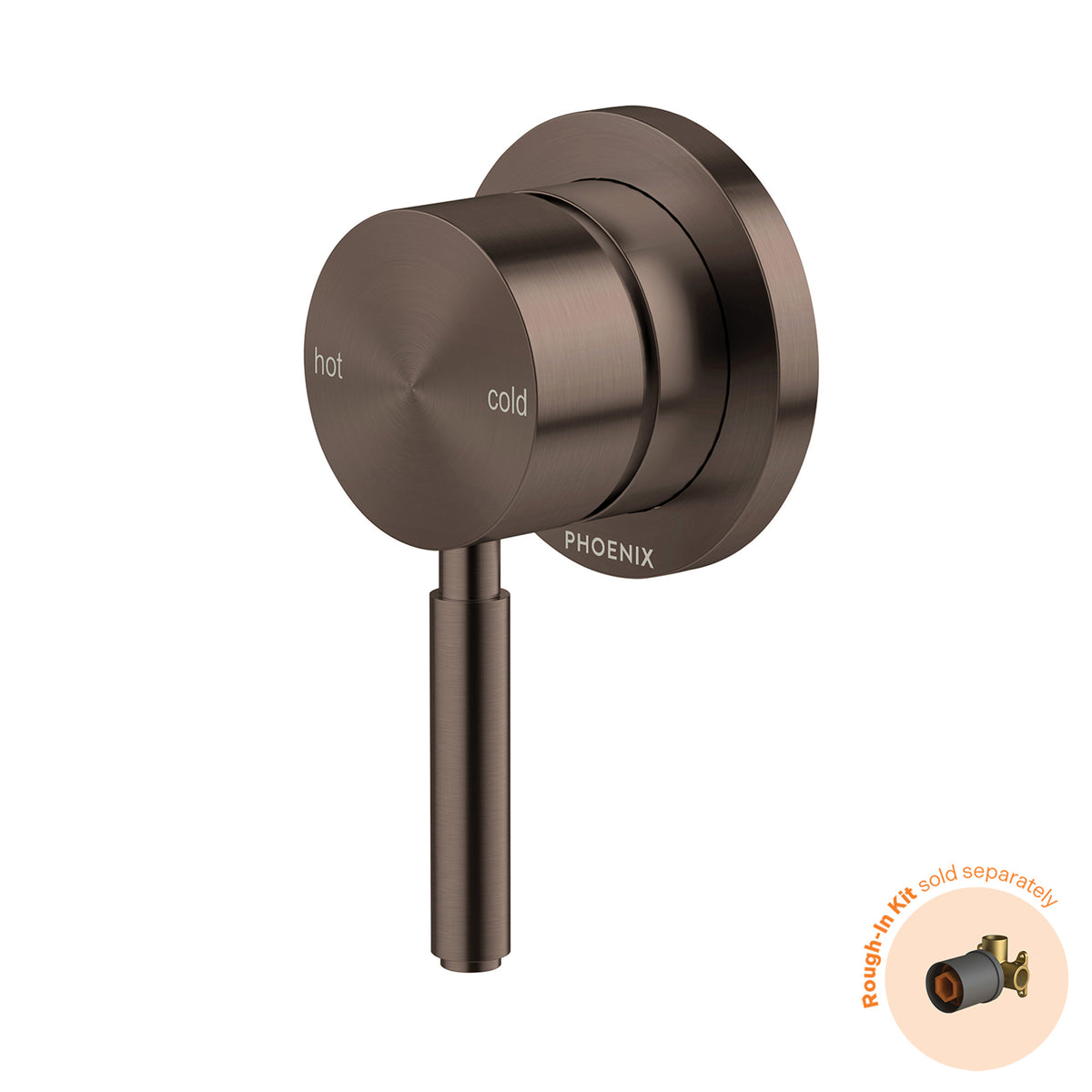 Phoenix Vivid MKII Switchmix Shower Wall Mixer Fit Off Kit - Brushed Bronze 146-2805-24-1 - The Blue Space