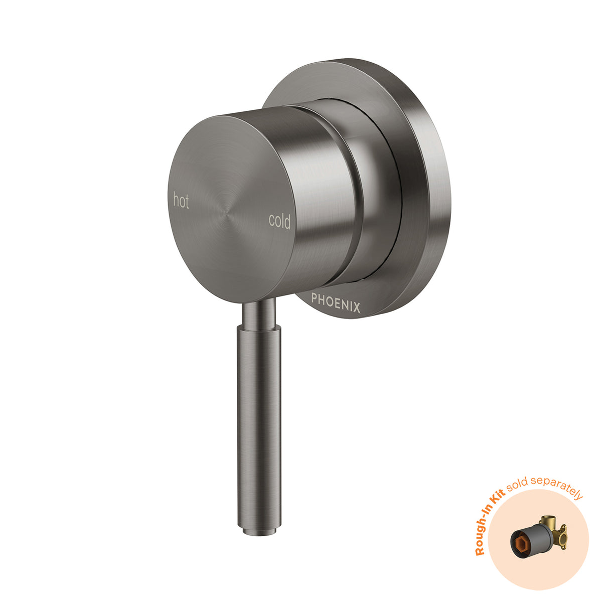 Phoenix Vivid MKII Switchmix Shower Wall Mixer Fit Off Kit - Brushed Carbon 146-2805-31-1 - The Blue Space