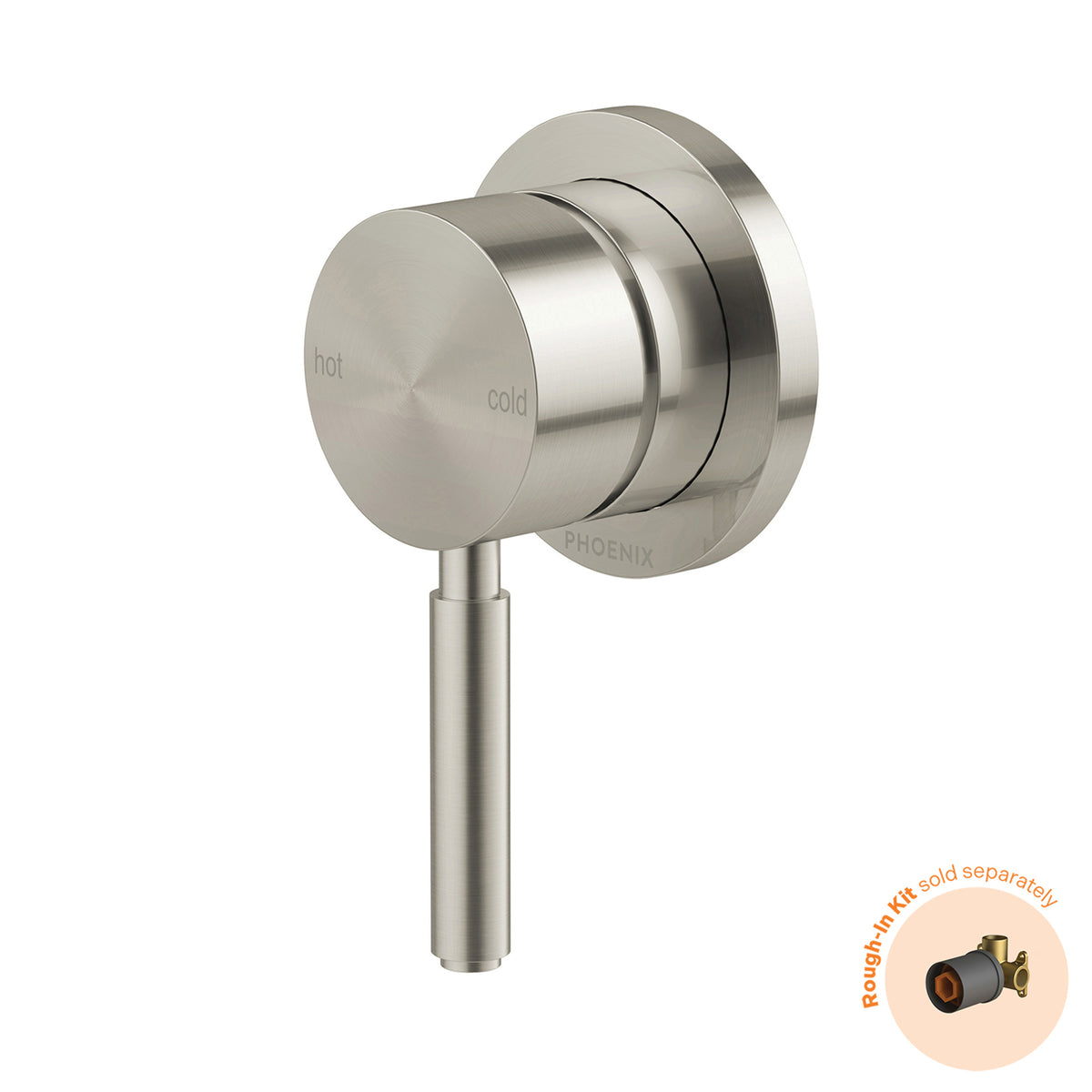 Phoenix Vivid MKII Switchmix Shower Wall Mixer Fit Off Kit - Brushed Nickel 146-2805-40-1 - The Blue Space