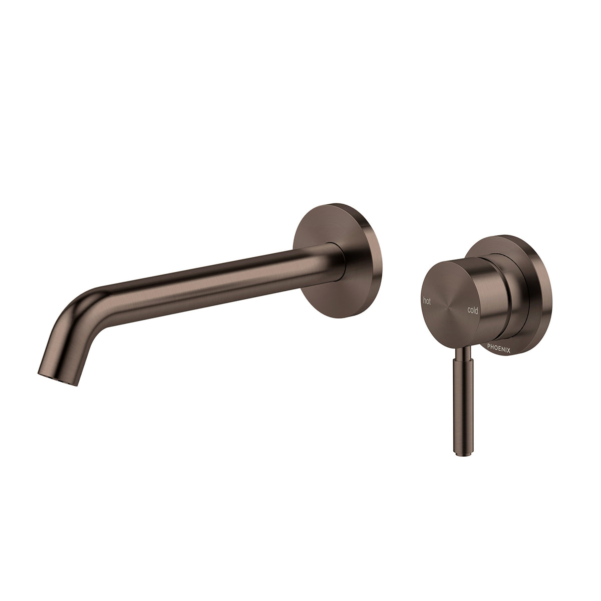 Phoenix Vivid MKII Switchmix Wall Basin Bath Mixer Set 200mm - Brushed Bronze 146-2810-24-1 - The Blue Space