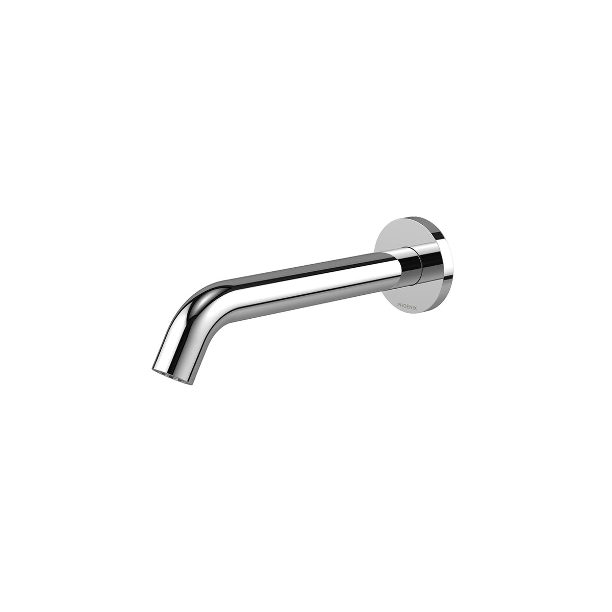 Phoenix Vivid MKII Wall Basin Bath Outlet 200mm Curved - Chrome 146-0810-00-1 - The Blue Space