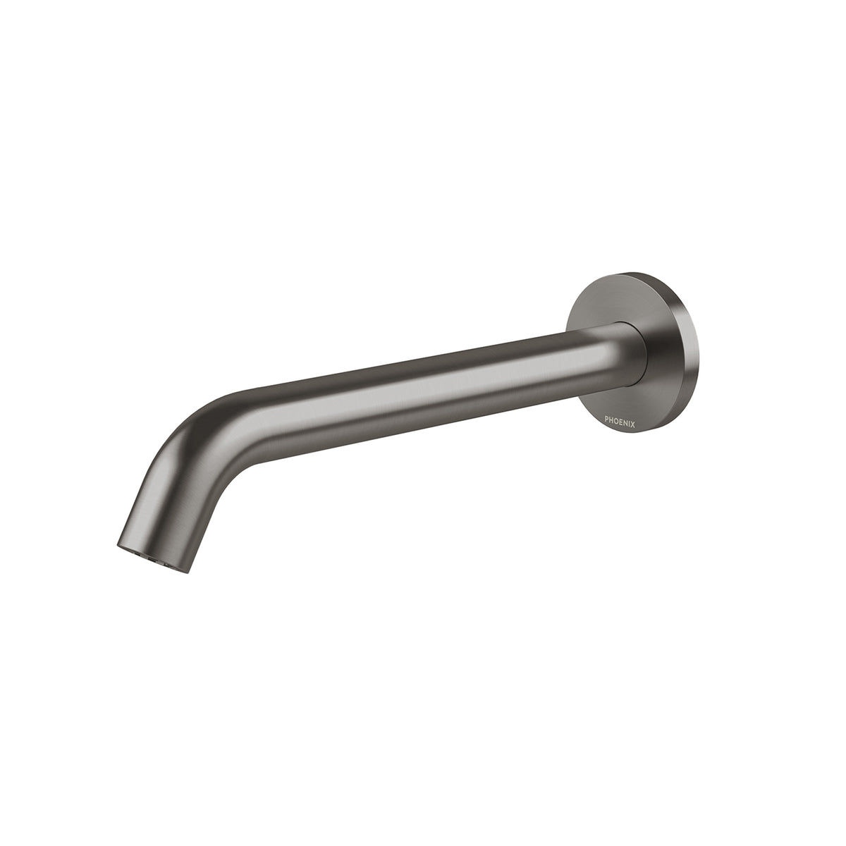 Phoenix Vivid MKII Wall Basin Bath Outlet 240mm Curved - Brushed Carbon 146-0830-31-1 - The Blue Space