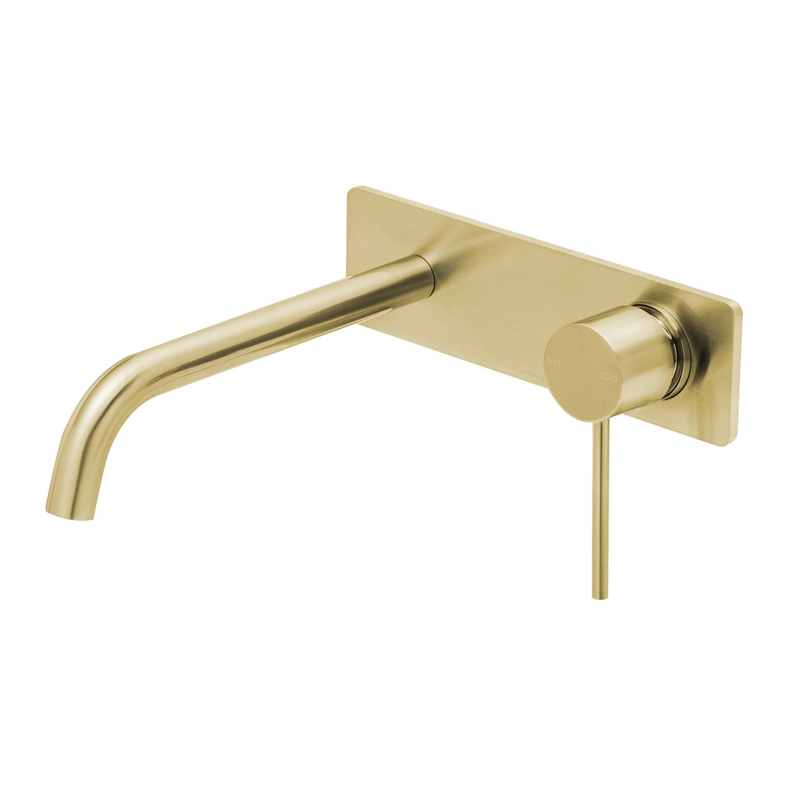 Phoenix Vivid Slimline SwitchMix Wall Basin / Bath Mixer Set 230mm Brushed Gold (Complete Kit) VS2830-12-1-KIT - The Blue Space