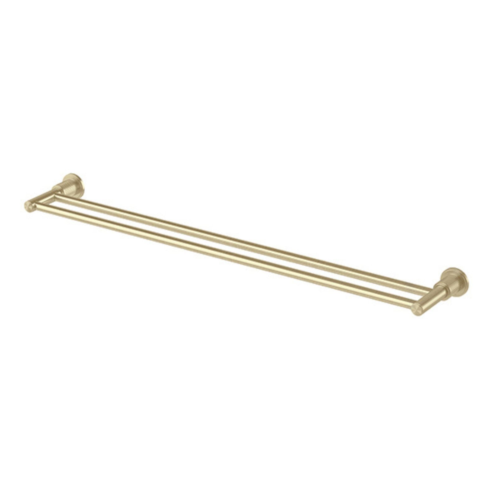 Phoenix Wiltern Double Towel Rail 800mm Brushed Gold 144-8130-12 - The Blue Space