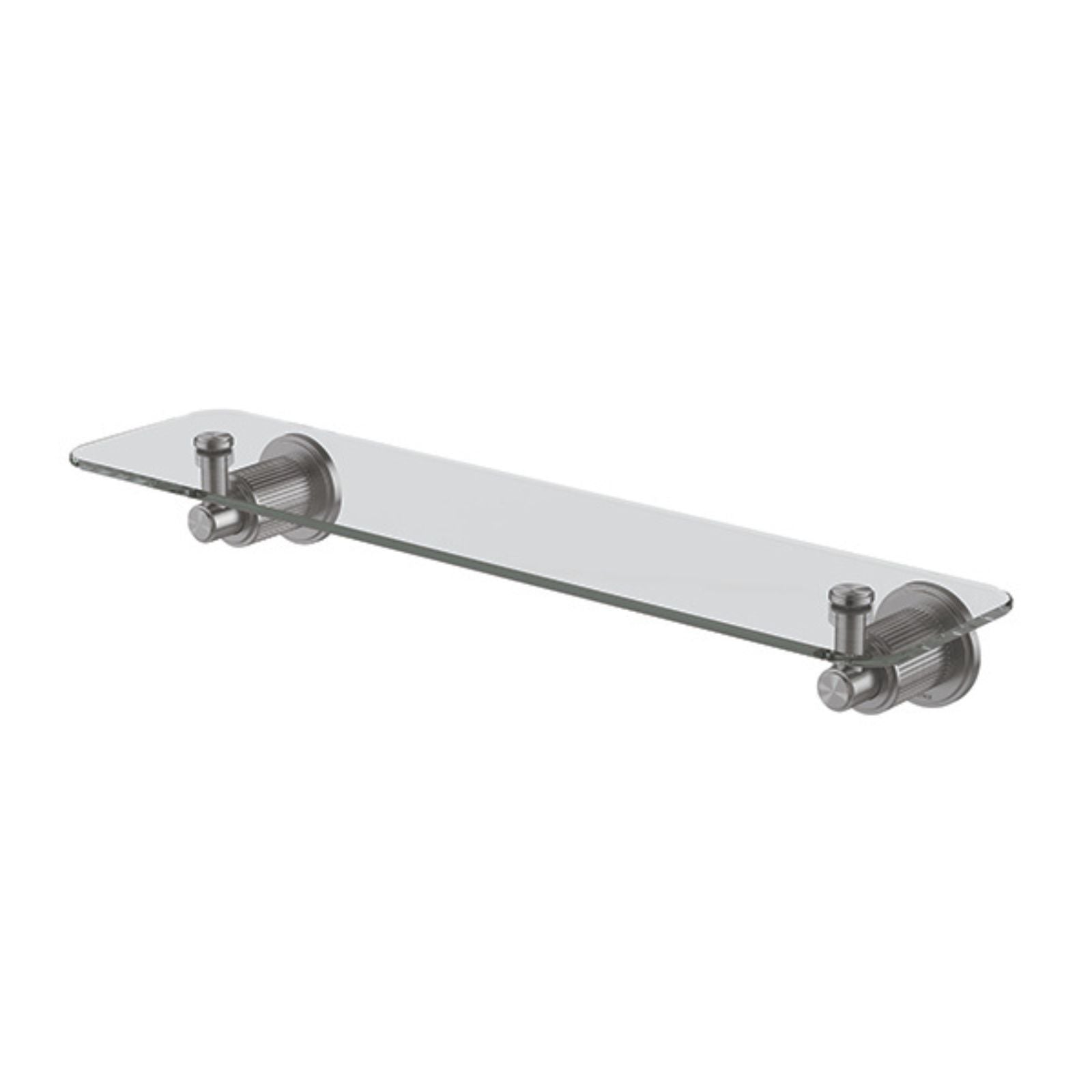 Phoenix Wiltern Glass Shelf 450mm Brushed Carbon 144-8600-31 - The Blue Space