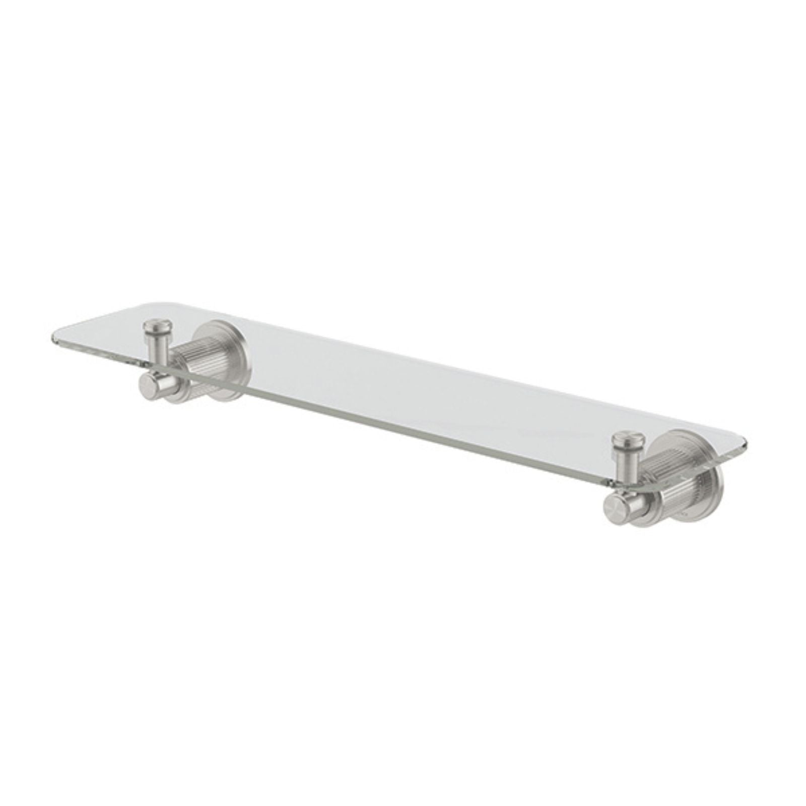 Phoenix Wiltern Glass Shelf 450mm Brushed Nickel 144-8600-40 - The Blue Space
