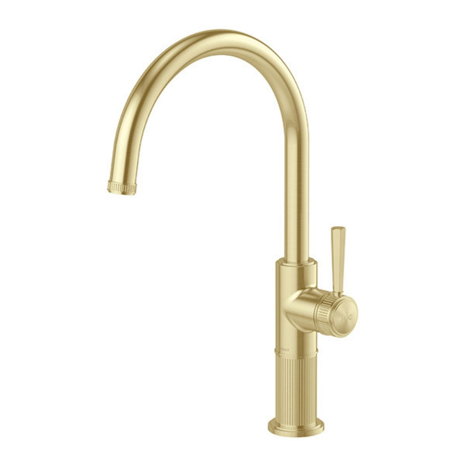 Phoenix Wiltern Sink Mixer 200mm - Brushed Gold