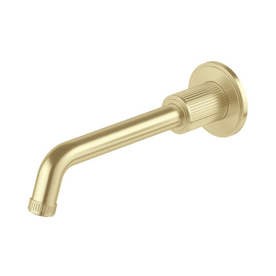 Phoenix Wiltern Wall Basin / Bath Outlet 190mm - Brushed Gold