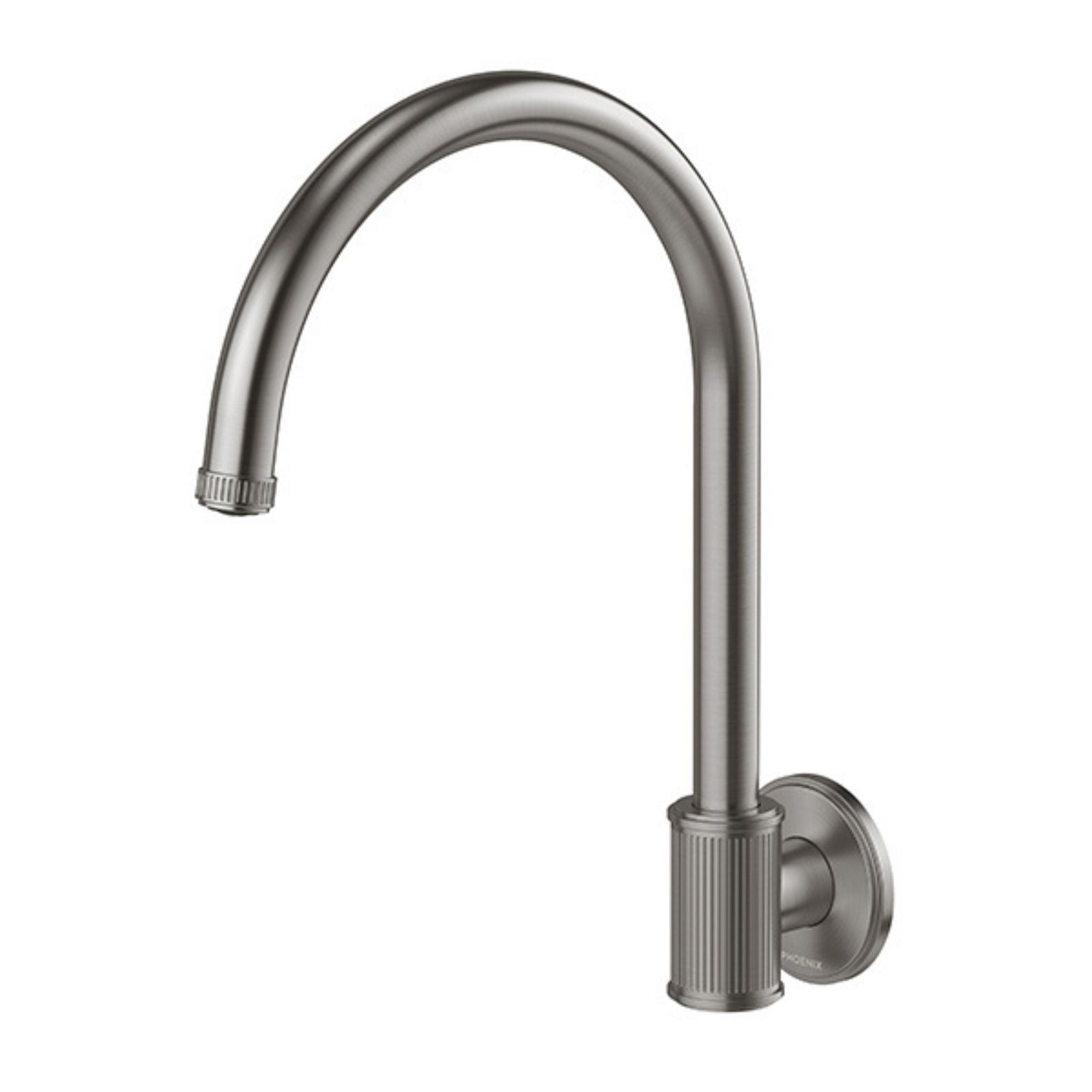 Phoenix Wiltern Wall Sink Outlet 180mm - Brushed Carbon 144-0870-31-1 - The Blue Space