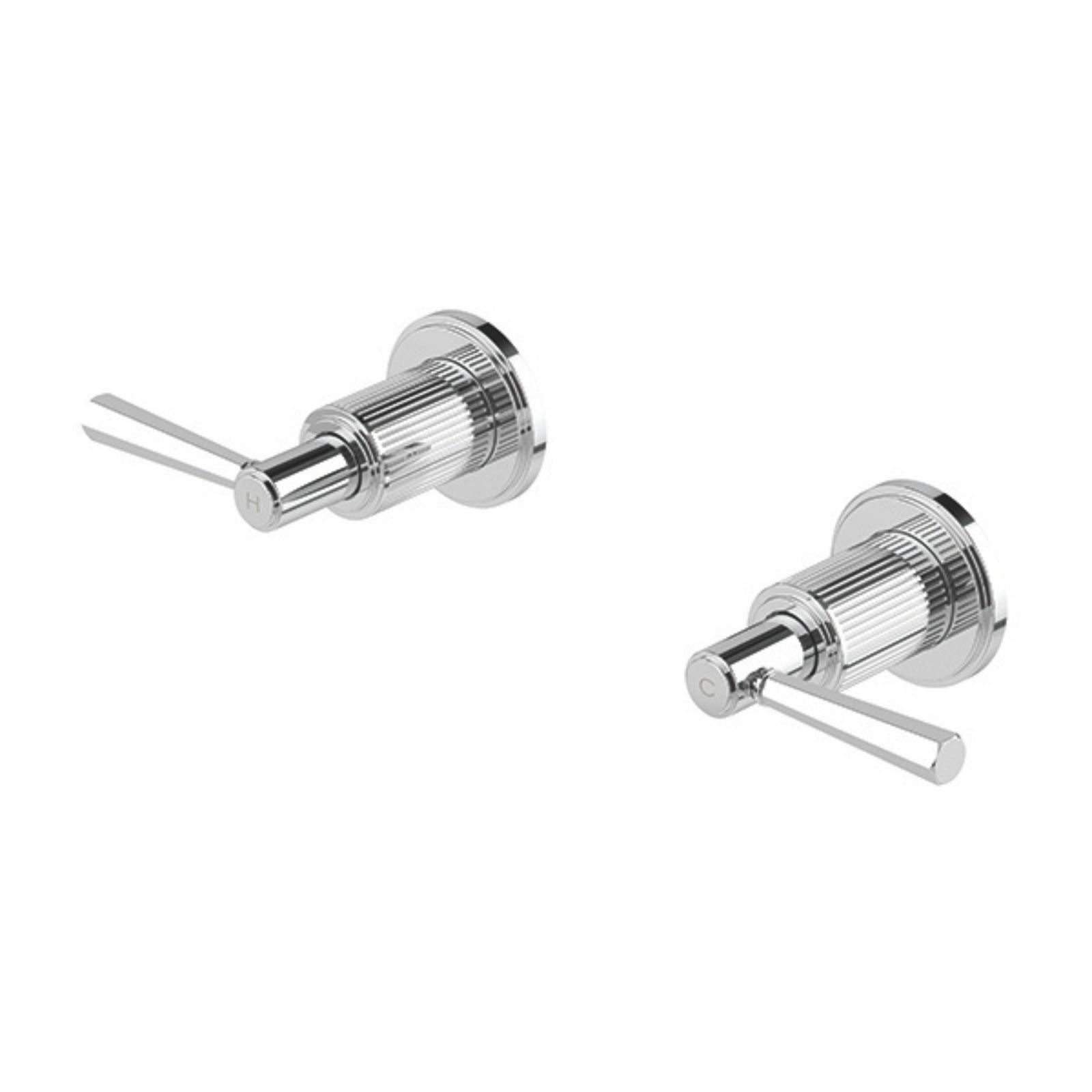 Phoenix Wiltern Wall Top Assemblies Extended Spindles 15mm - Chrome 144-0671-00-1 - The Blue Space