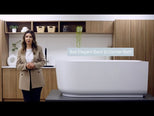 Bao Elegant 1500mm Back to Corner Bath
