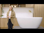 Caroma Contura II 1500mm Back to Wall Freestanding Bath - Matte Clay