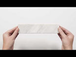 Tumbled Natural Calacatta Gold Marble Subway Tile 50mm x 200mm