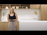 Bao Elegant 1500mm Back to Corner Bath - Matte White