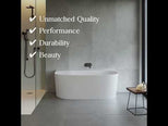 Turner Hastings Narva 1600 MagnaCast Free Standing Bath - Matte White