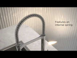 Caroma Liano II Pull Down Sensor Sink Mixer with Dual Spray