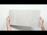 Tuscan White Travertine Look Tile 300mm x 600mm 36CRWWHM - The Blue Space