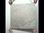Tuscan Grey Travertine Look Tile 600mm x 600mm 6CRWSVM - The Blue Space