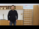 Radiant Vertical Towel Rail 40 x 950mm Brushed Nickel